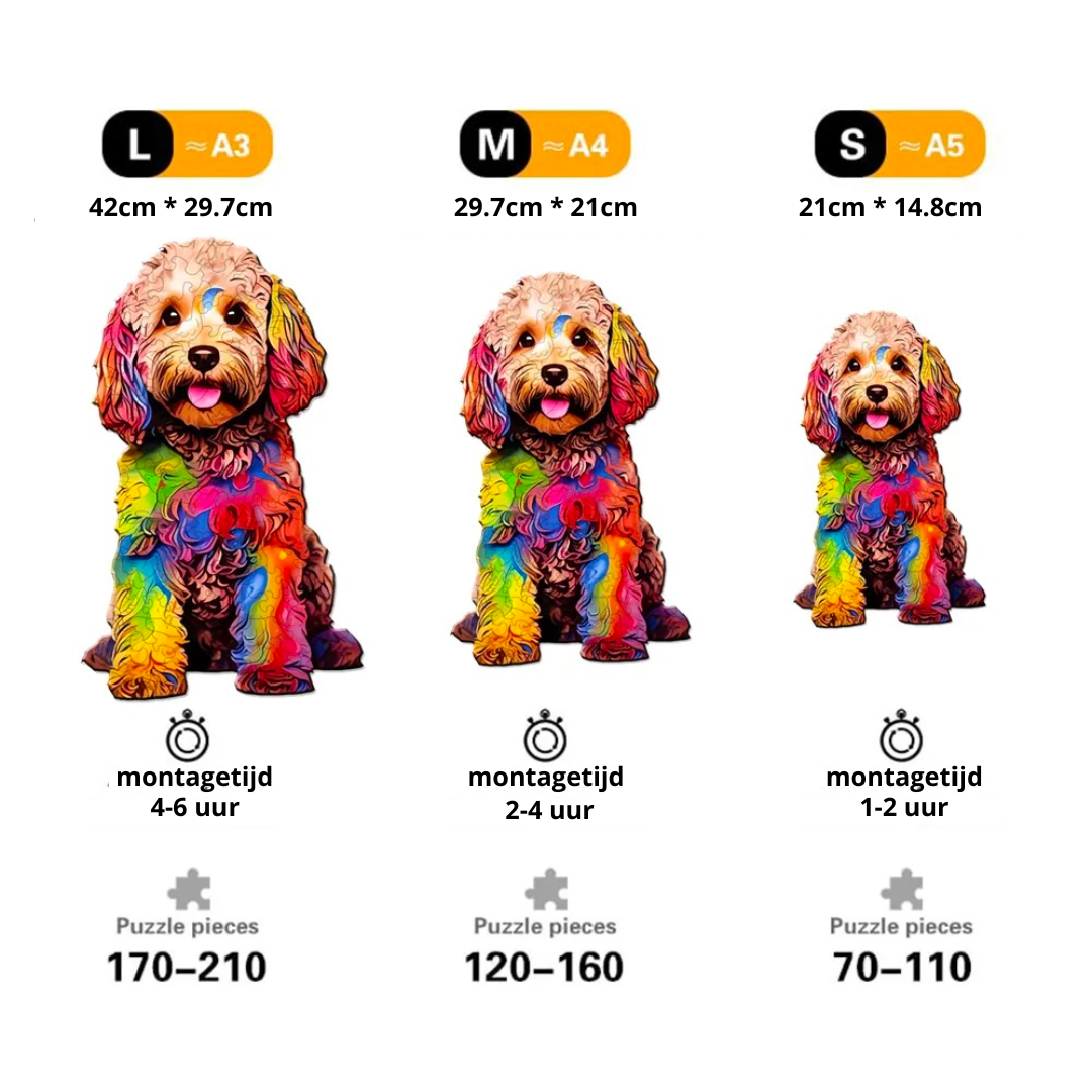 Schattige Hond  | Houten Puzzel