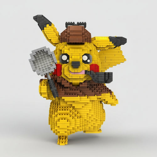 Pikachu Detective Bouwblokjes