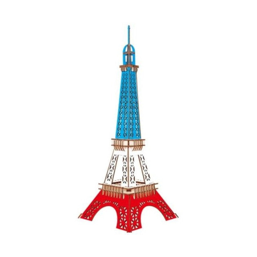 Gekleurde Eiffeltoren Houten Bouwpakketten
