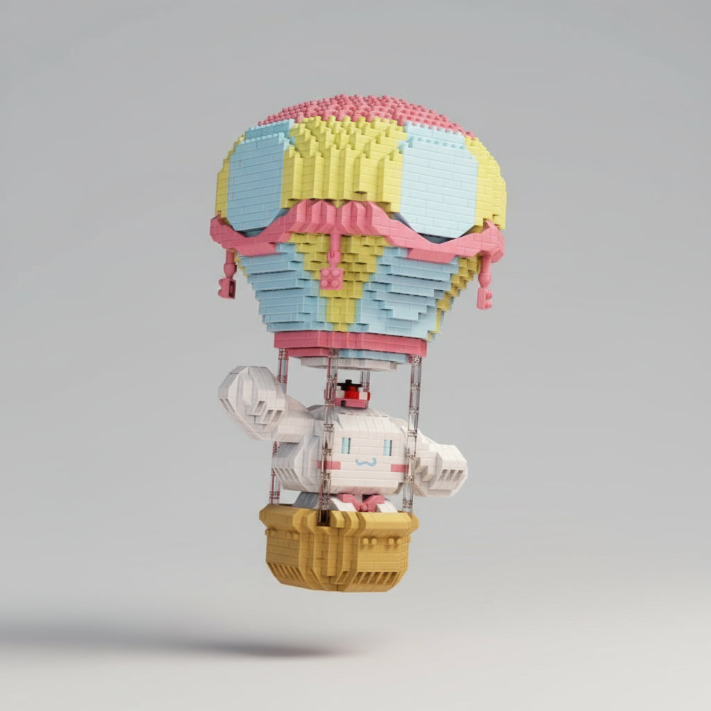 Gekleurde Luchtballon Bouwblokjes
