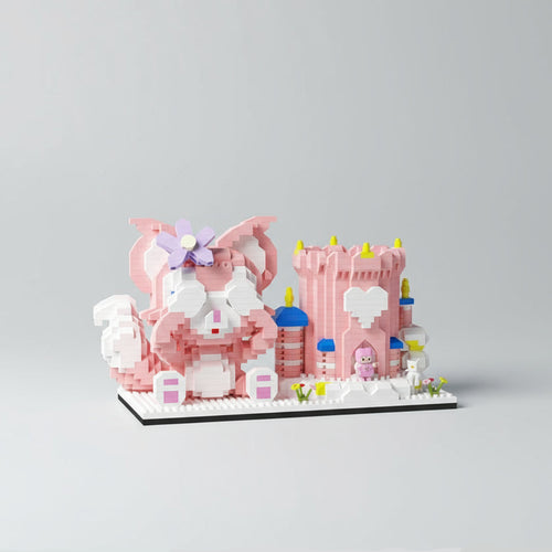 Geschrokken Roze Vos Pennenbakje Bouwblokjes