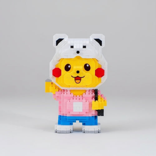 Grappige Gele Bliksembeest Bouwblokjes