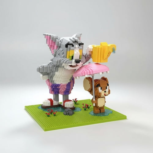 Grappige Kat & Muis Bouwblokjes