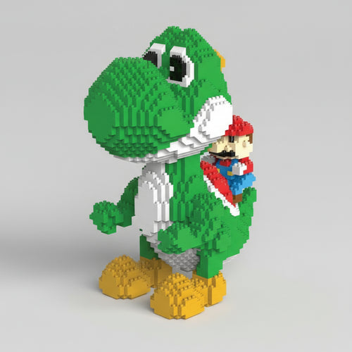 Yoshi En Mario Bouwblokjes