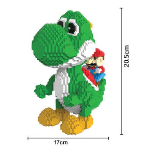 Yoshi En Mario Bouwblokjes