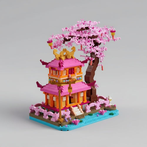 Kersenbloesems Gebouw Bouwblokjes