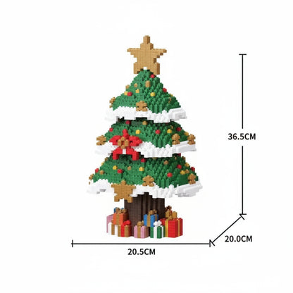 Kerstboom met ster | Bouwsteentjes