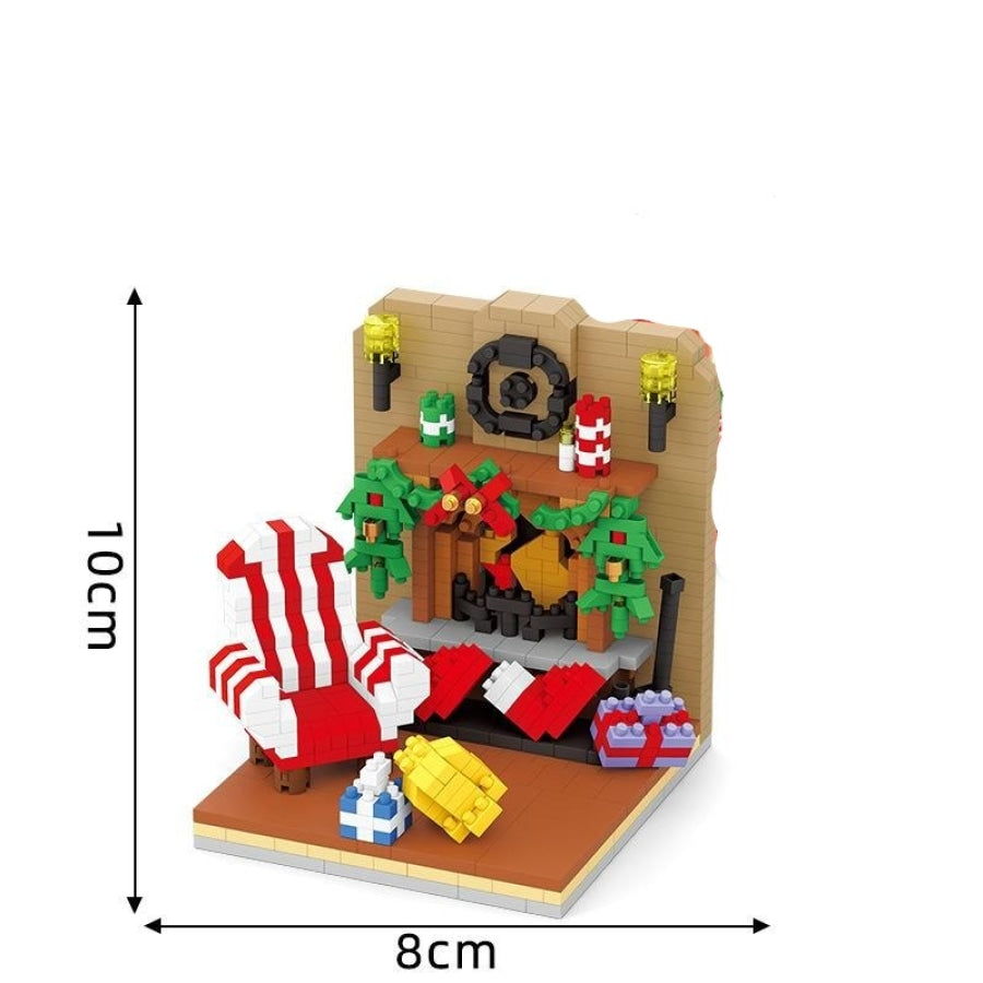 Kerstschoorsteen - Morgen In Huis Bouwblokjes