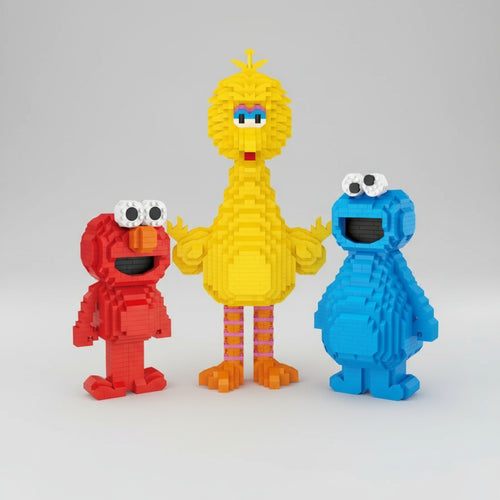 Knuffel Familie Bouwblokjes