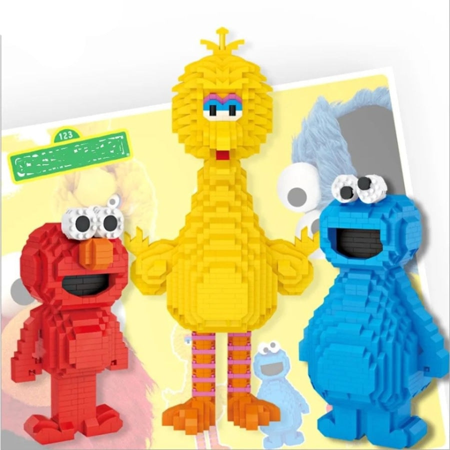 Knuffel Familie Bouwblokjes