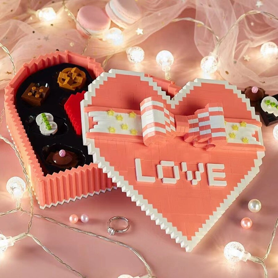 Liefdevolle Chocoladebox Bouwblokjes