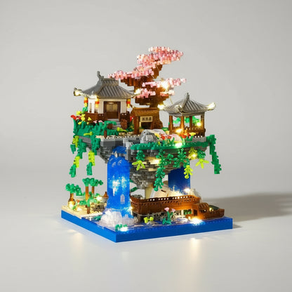 Boomhut met waterval | Bouwsteentjes