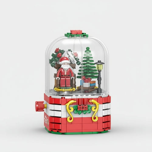 Kerstman | muziekdoos | Bouwsteentjes