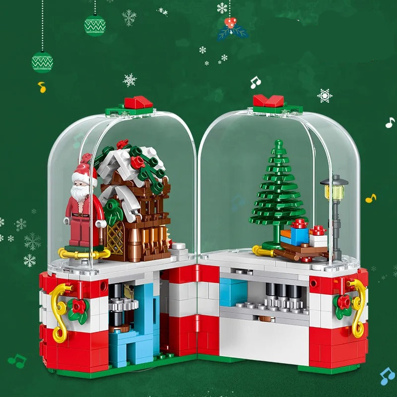 Kerstman | muziekdoos | Bouwsteentjes