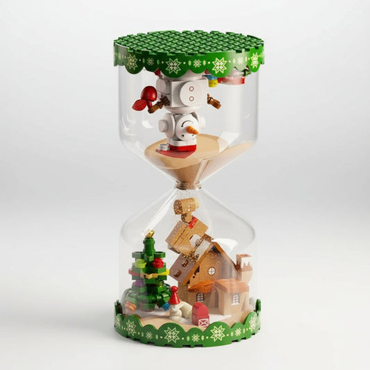 Kerst zandloper | Bouwsteentjes