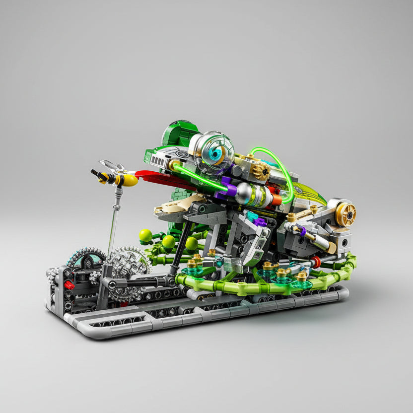 Bewegende Kikker | Bouwsteentjes