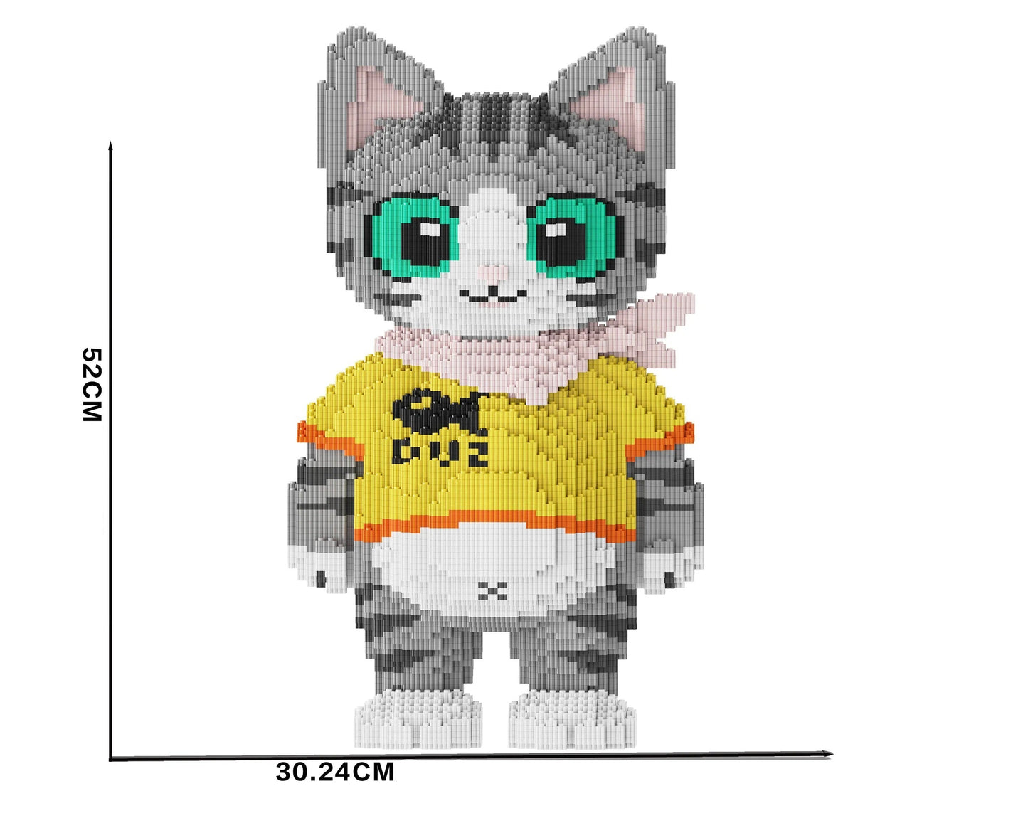 MEGA Kat met Sjaal | Bouwsteentjes