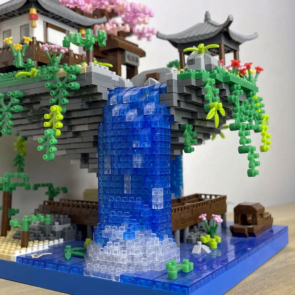 Boomhut met waterval | Bouwsteentjes
