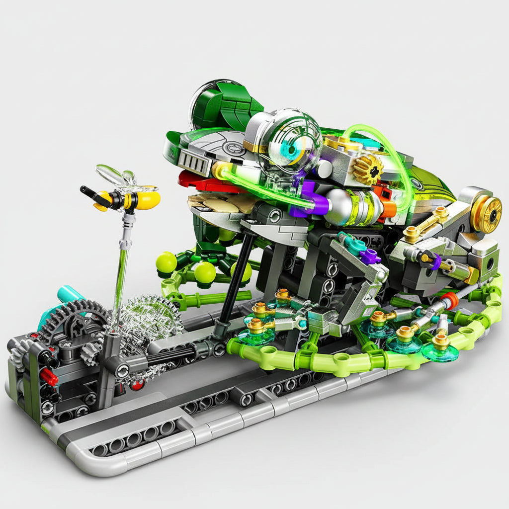 Bewegende Kikker | Bouwsteentjes