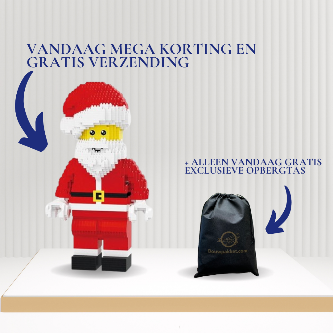 Mega Kerstman | Bouwsteentjes