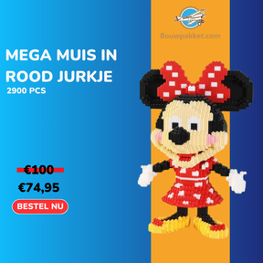 Mega Muis in rood jurkje | Bestseller