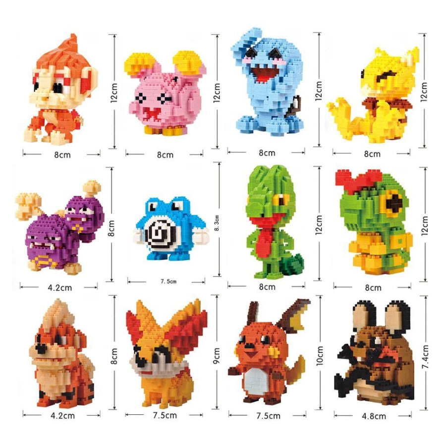 Mini Pokémon Bouwblokjes