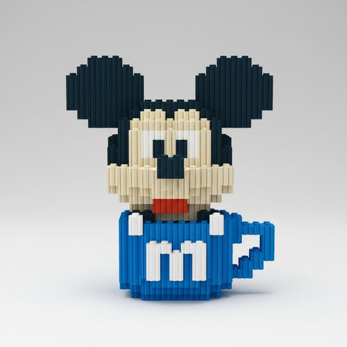 Muis In Mok Bouwblokjes