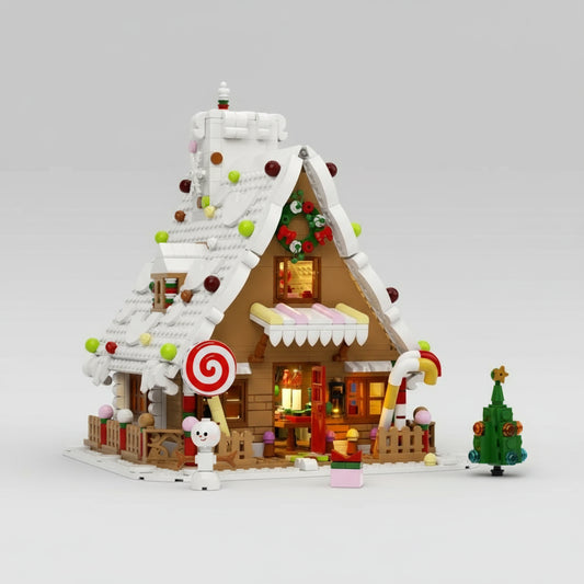 Nieuwjaar Peperkoekhuis Bouwblokjes