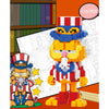 Oranje Cartoon Kat | Circus Bouwblokjes
