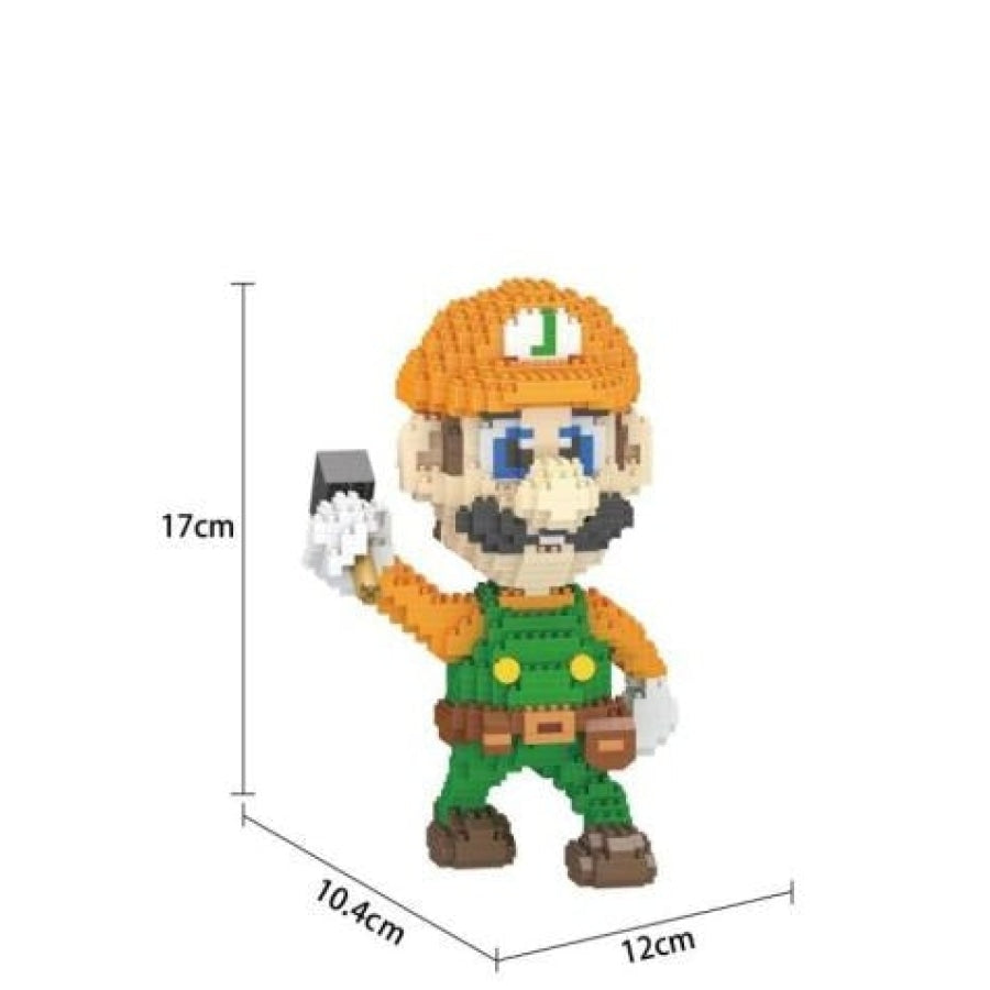 Oranje Luigi Bouwblokjes