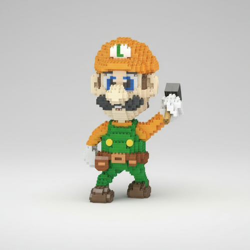 Oranje Luigi Bouwblokjes