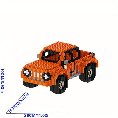 Oranje Truck | Bouwsteentjes