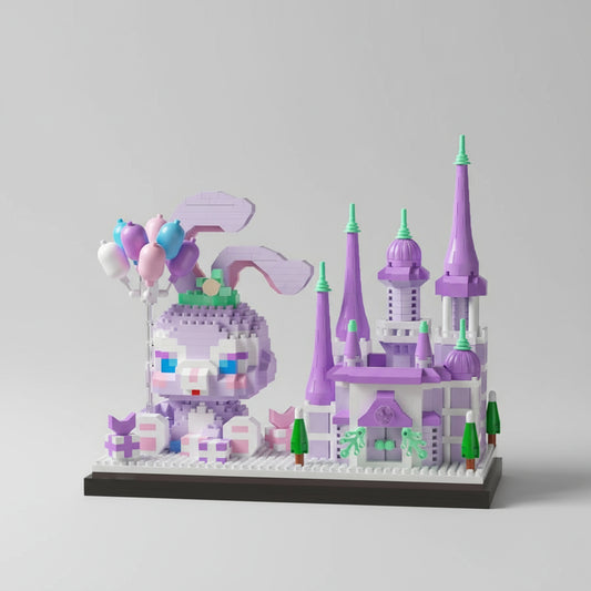 Paars Konijn Pennenbakje Bouwblokjes