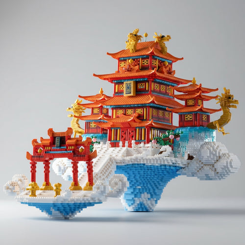 Paleis Op Wolken Bouwblokjes