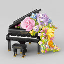Piano met bloemen | Bouwsteentjes
