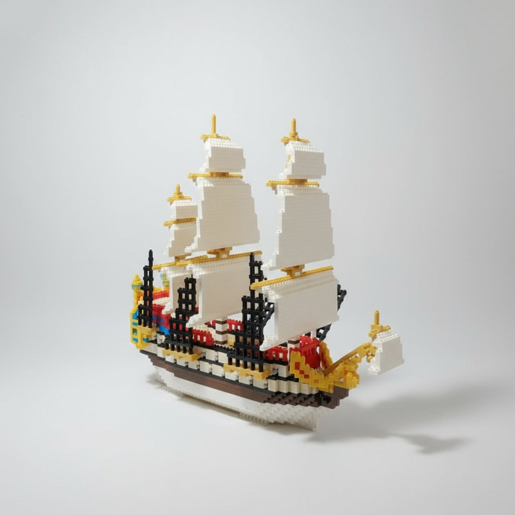 Piraten Zeilboot Bouwblokjes