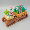 Planten op bankje | Bouwsteentjes