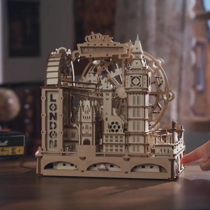Londen 3D Knikker Baan | Houten Bouwpakketten