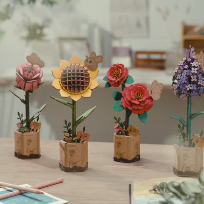 Bloemen | Houten Bouwpakketten