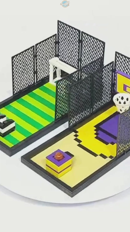Basketbalveld spelletje | Bouwsteentjes