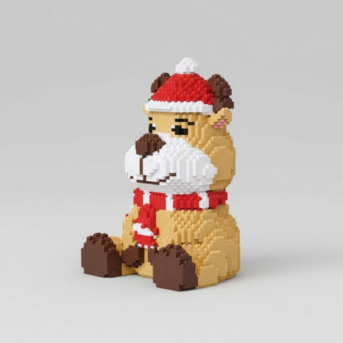 Rendier Met Sjaal Bouwblokjes