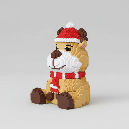 Rendier Met Sjaal Bouwblokjes