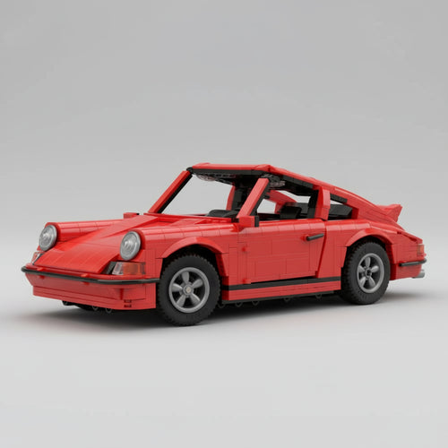 Retro Sportauto Bouwblokjes