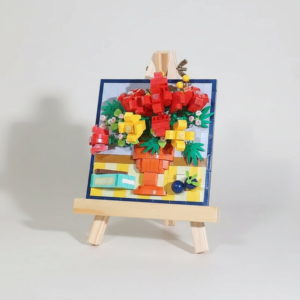 Rode Rozen Op Schilderij