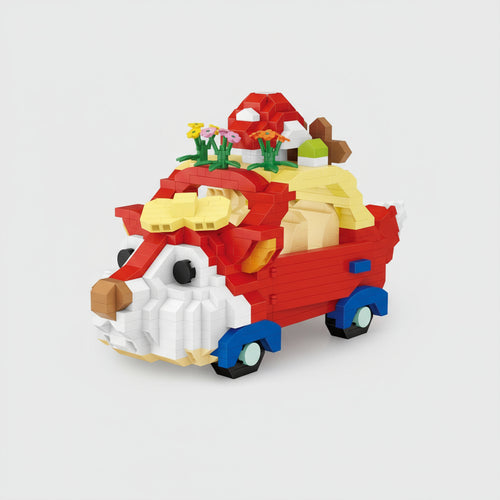 Rode Vos Auto Bouwblokjes