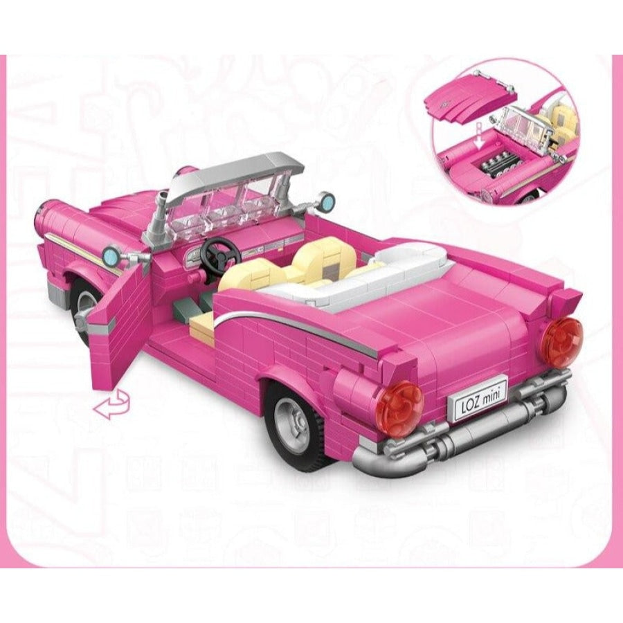 Roze Auto Bouwblokjes