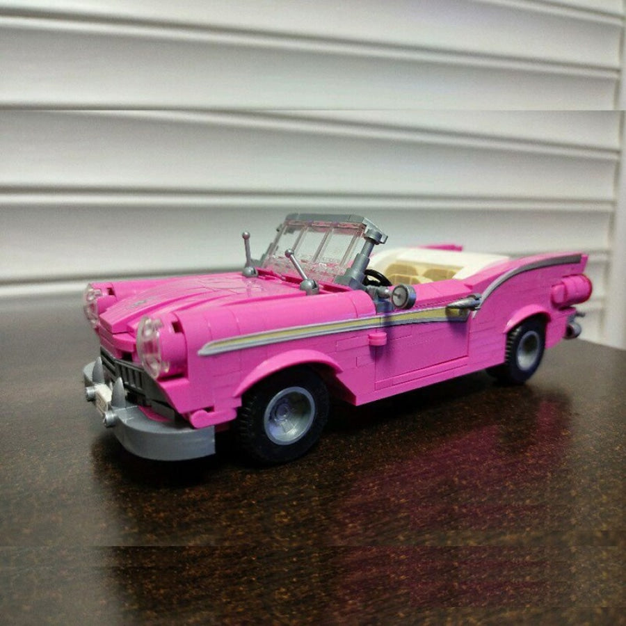 Roze Auto Bouwblokjes