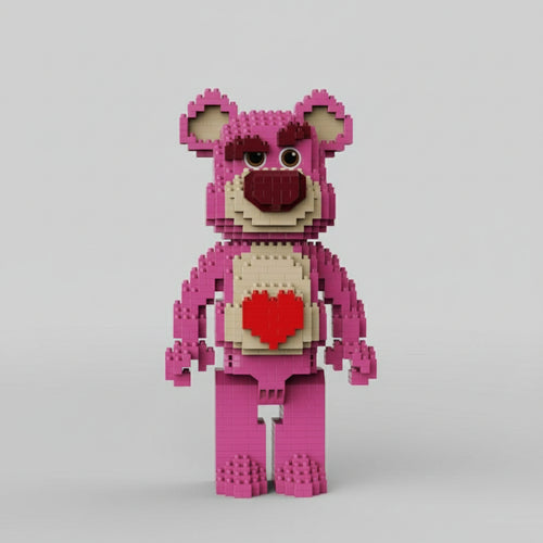 Roze Beer Met Hart Bouwblokjes