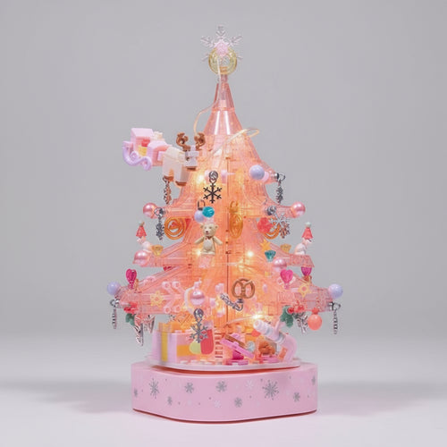 Roze Kerstboom Bouwblokjes