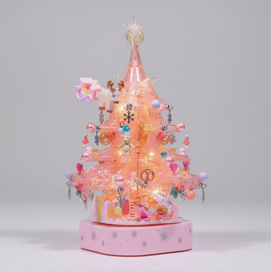 Roze Kerstboom Bouwblokjes